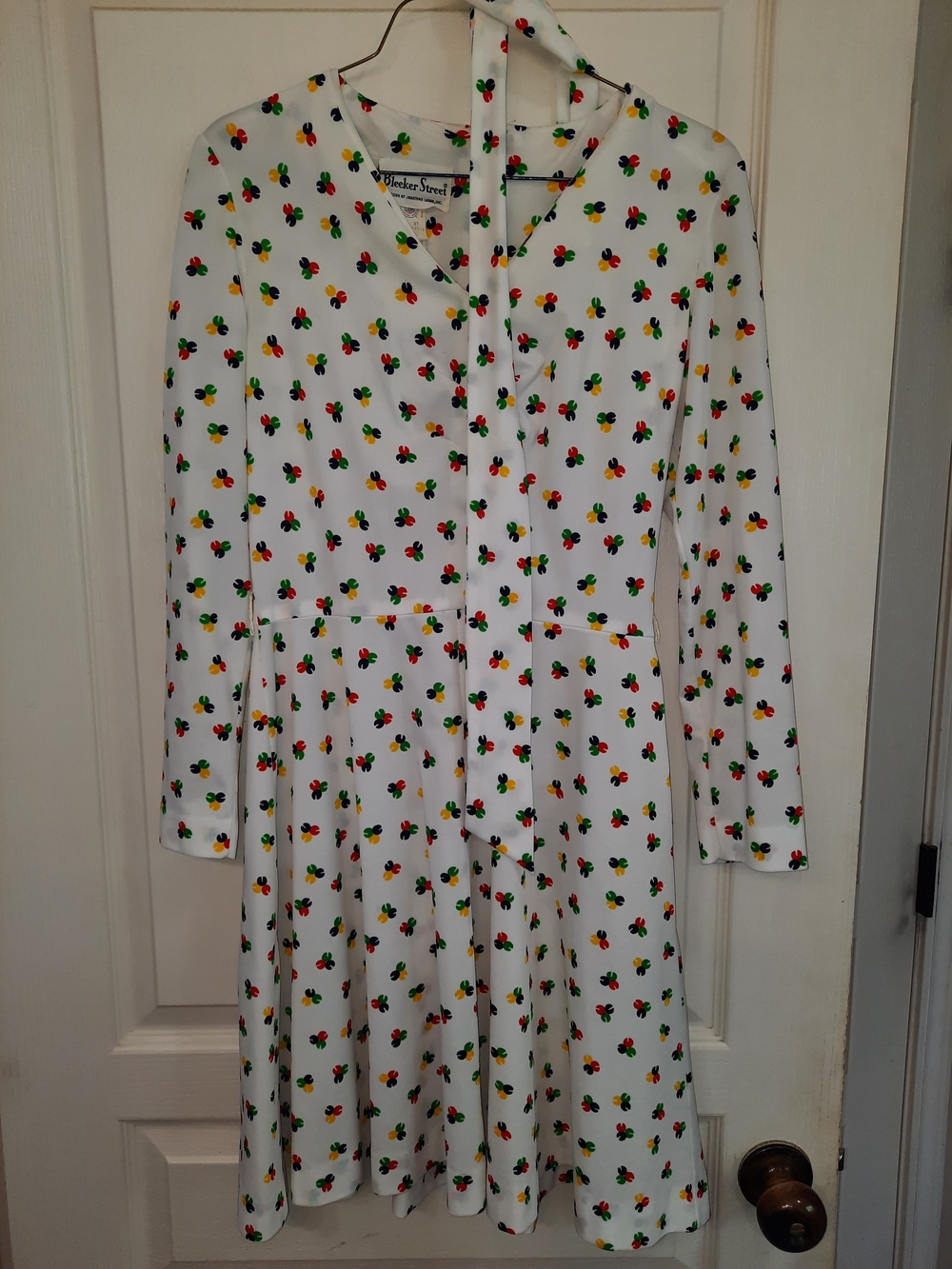 Vintage Women's White Bleeker Street Dress